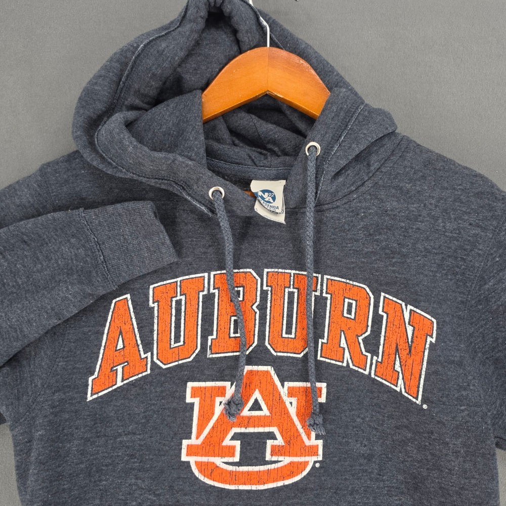 New Agenda Auburn Tigers NCAA Hoodie Small Charcoal Heather Pullover Sweatshirt